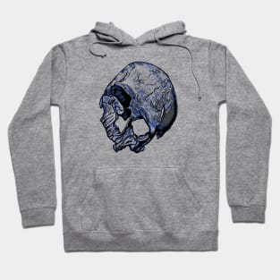 Broken Human Skull In Tattoo Style Hoodie